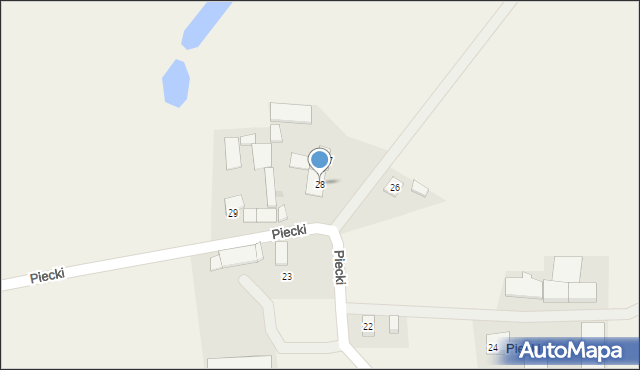 Piecki, Piecki, 28, mapa Piecki