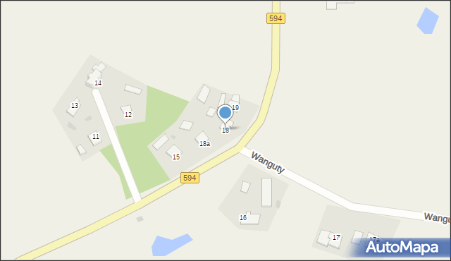 Pieckowo, Pieckowo, 18, mapa Pieckowo