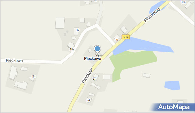 Pieckowo, Pieckowo, 28, mapa Pieckowo