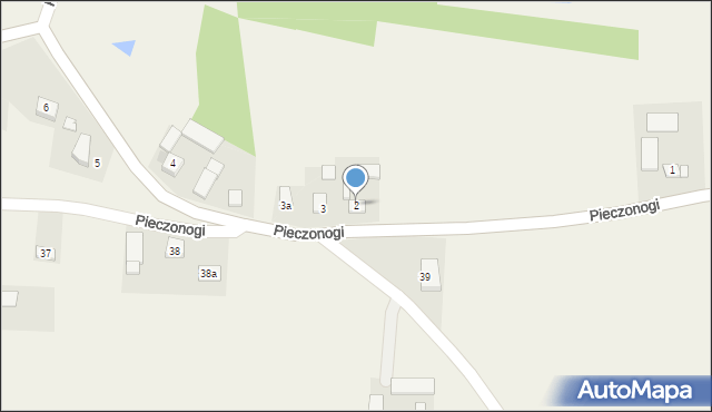 Pieczonogi, Pieczonogi, 2, mapa Pieczonogi