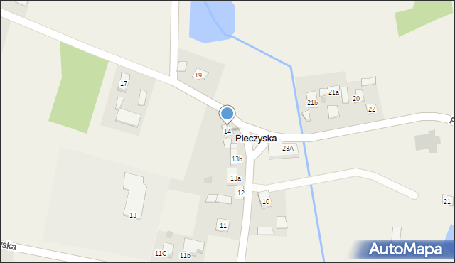 Pieczyska, Pieczyska, 14, mapa Pieczyska