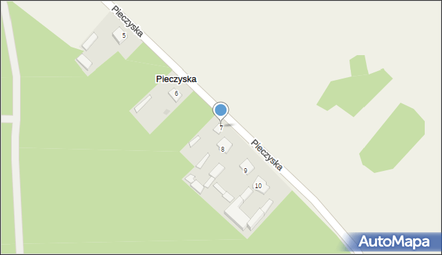 Pieczyska, Pieczyska, 7, mapa Pieczyska