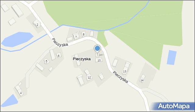 Pieczyska, Pieczyska, 9, mapa Pieczyska