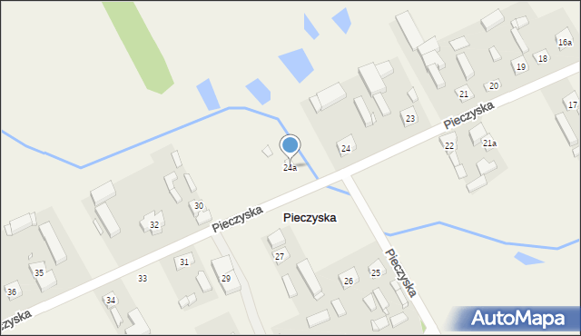 Pieczyska, Pieczyska, 24a, mapa Pieczyska