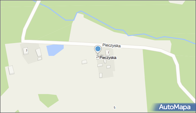 Pieczyska, Pieczyska, 2A, mapa Pieczyska