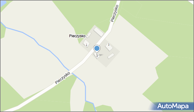 Pieczysko, Pieczysko, 2, mapa Pieczysko