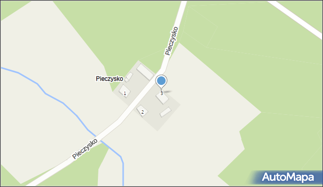 Pieczysko, Pieczysko, 3, mapa Pieczysko