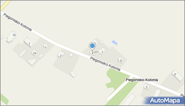 Piegonisko-Kolonia, Piegonisko-Kolonia, 4, mapa Piegonisko-Kolonia