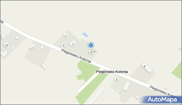 Piegonisko-Kolonia, Piegonisko-Kolonia, 6, mapa Piegonisko-Kolonia