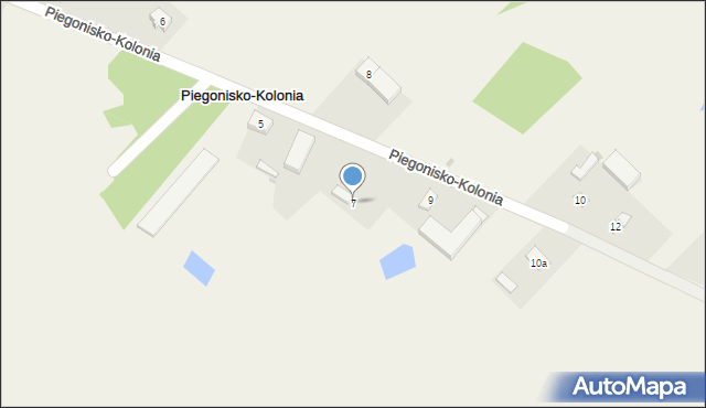 Piegonisko-Kolonia, Piegonisko-Kolonia, 7, mapa Piegonisko-Kolonia