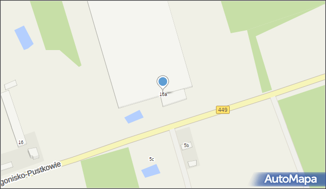 Piegonisko-Pustkowie, Piegonisko-Pustkowie, 16a, mapa Piegonisko-Pustkowie