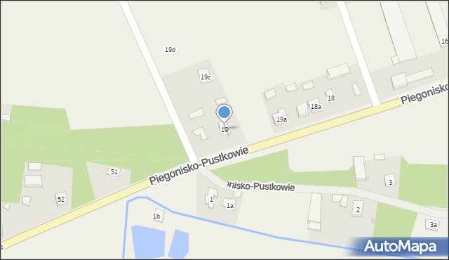 Piegonisko-Pustkowie, Piegonisko-Pustkowie, 19, mapa Piegonisko-Pustkowie