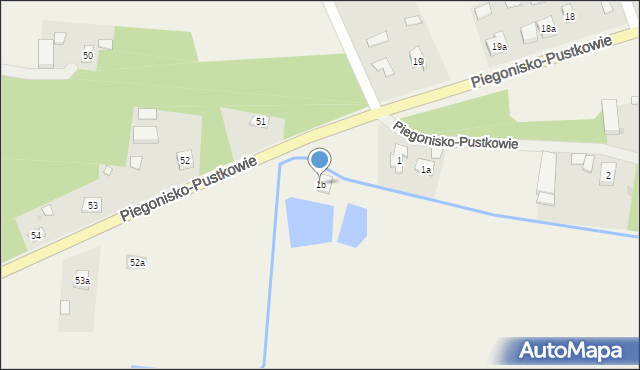 Piegonisko-Pustkowie, Piegonisko-Pustkowie, 1b, mapa Piegonisko-Pustkowie