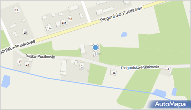 Piegonisko-Pustkowie, Piegonisko-Pustkowie, 3, mapa Piegonisko-Pustkowie