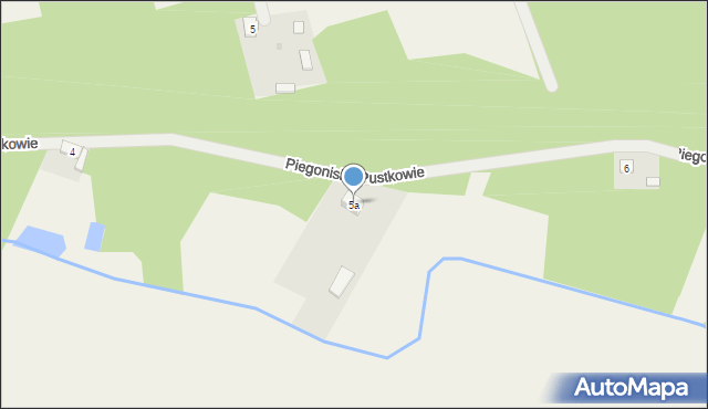 Piegonisko-Pustkowie, Piegonisko-Pustkowie, 5a, mapa Piegonisko-Pustkowie