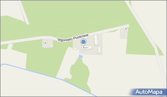 Piegonisko-Pustkowie, Piegonisko-Pustkowie, 7, mapa Piegonisko-Pustkowie