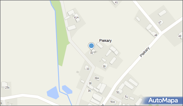 Piekary, Piekary, 32, mapa Piekary