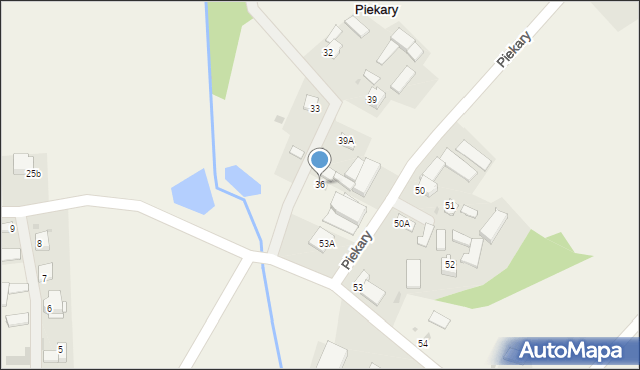 Piekary, Piekary, 36, mapa Piekary