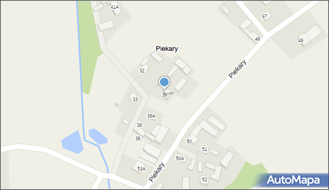 Piekary, Piekary, 39, mapa Piekary