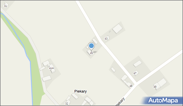 Piekary, Piekary, 41, mapa Piekary