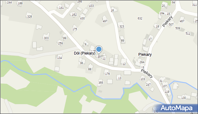 Piekary, Piekary, 10, mapa Piekary