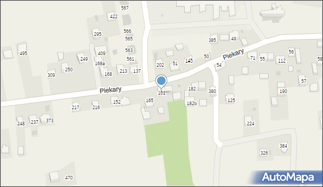 Piekary, Piekary, 101, mapa Piekary