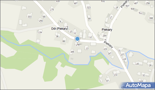 Piekary, Piekary, 176, mapa Piekary