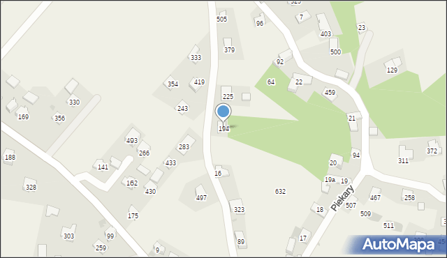 Piekary, Piekary, 194, mapa Piekary