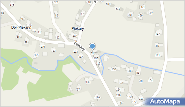 Piekary, Piekary, 31, mapa Piekary