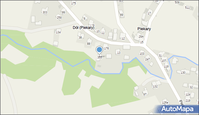 Piekary, Piekary, 355, mapa Piekary