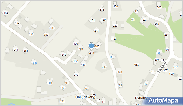 Piekary, Piekary, 433, mapa Piekary