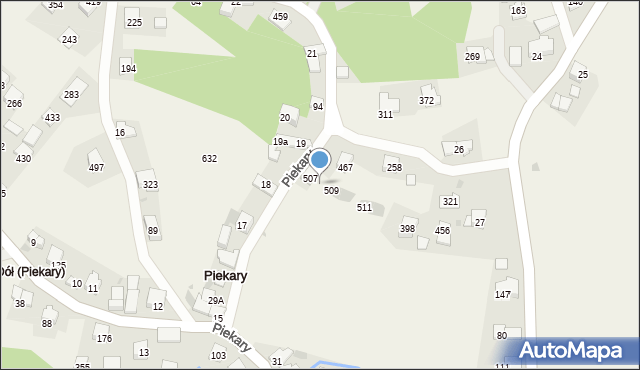 Piekary, Piekary, 508, mapa Piekary