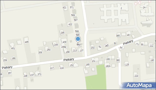 Piekary, Piekary, 561, mapa Piekary