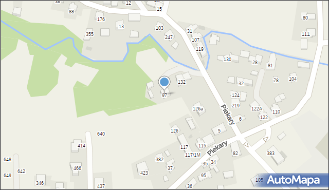 Piekary, Piekary, 97, mapa Piekary