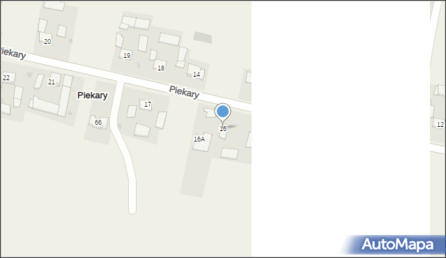 Piekary, Piekary, 16, mapa Piekary