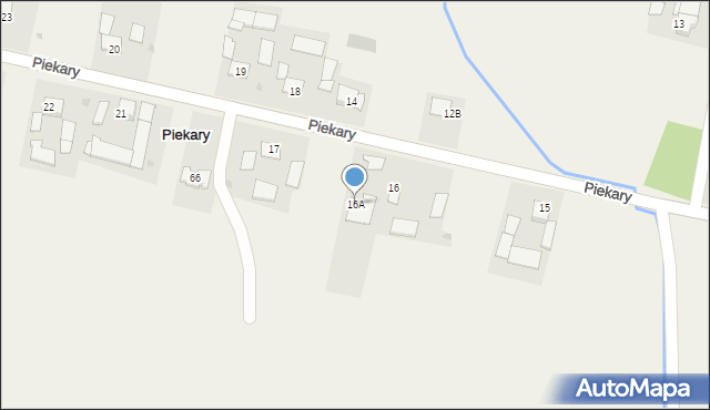 Piekary, Piekary, 16A, mapa Piekary