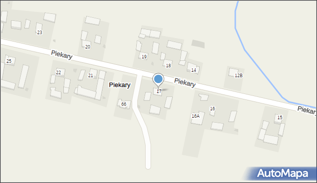Piekary, Piekary, 17, mapa Piekary