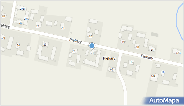 Piekary, Piekary, 21, mapa Piekary