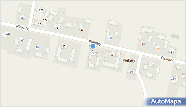 Piekary, Piekary, 22, mapa Piekary