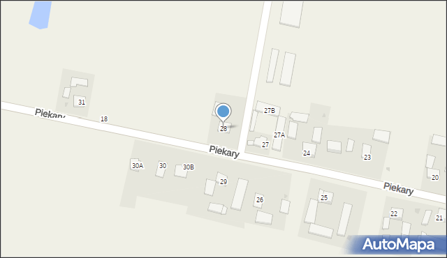 Piekary, Piekary, 28, mapa Piekary