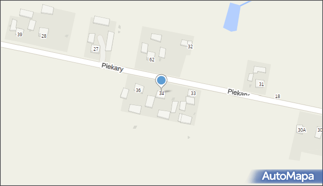 Piekary, Piekary, 34, mapa Piekary