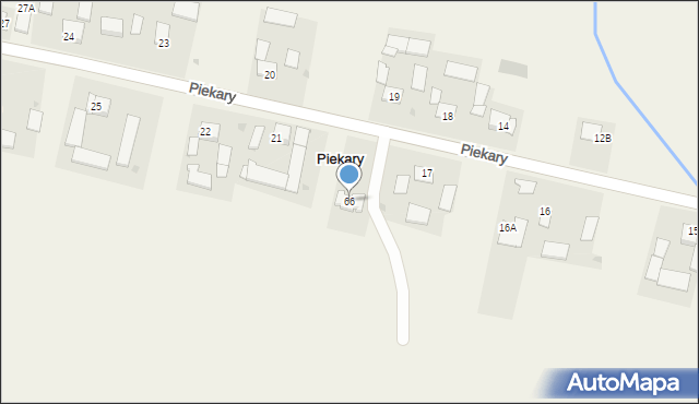 Piekary, Piekary, 66, mapa Piekary