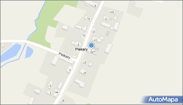 Piekary, Piekary, 14, mapa Piekary