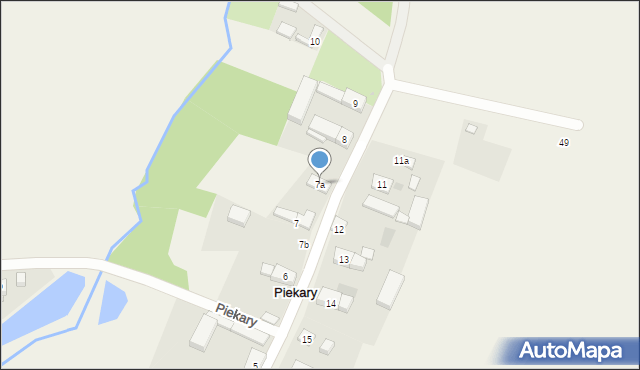 Piekary, Piekary, 7a, mapa Piekary