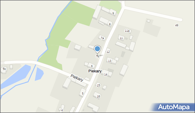 Piekary, Piekary, 7b, mapa Piekary