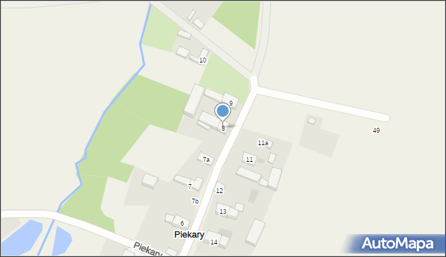 Piekary, Piekary, 8, mapa Piekary