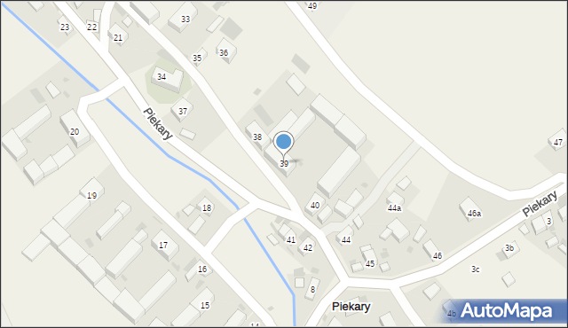 Piekary, Piekary, 39, mapa Piekary