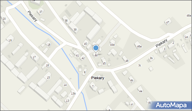 Piekary, Piekary, 44, mapa Piekary