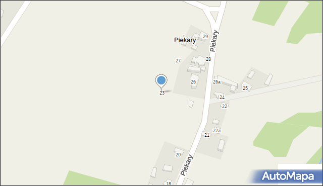 Piekary, Piekary, 23, mapa Piekary