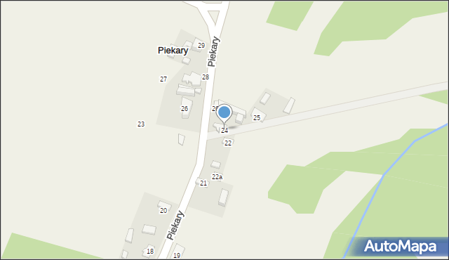 Piekary, Piekary, 24, mapa Piekary